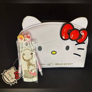 🎄🎁 Crème Shop x Hello Kitty Dome Makeup Travel Pouch Gift Bundle